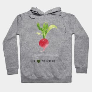 Radish - I love veggies Hoodie